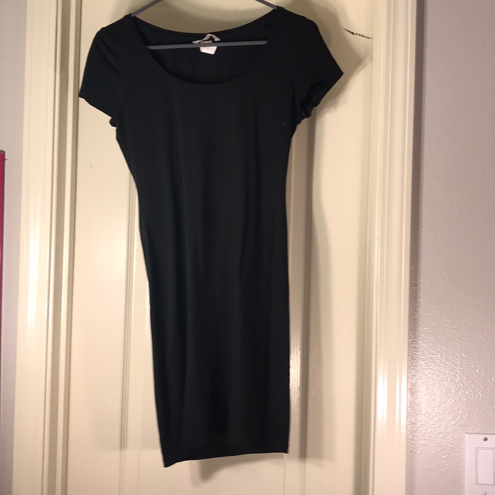 black h & m bodycon dress